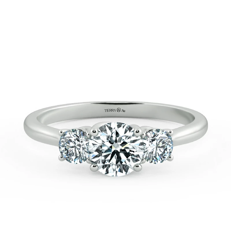 Threestone Classic Engagement Ring NCH3101 1